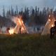 Publicity photo for the 2007 HBO TV movie Bury My Heart at Wounded Knee, which has recently been cropped and captioned to falsely claim it occurred at the NoDAPL protests (HBO)